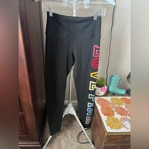 Victoria Secret Black Multi Color Leggings Size Small NWOT